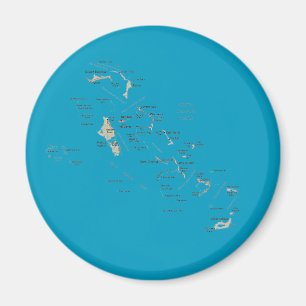 Bahamas kartamagnet magnet