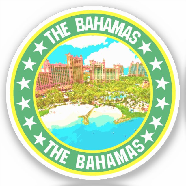 Bahamas Klistermärken (Framsida)
