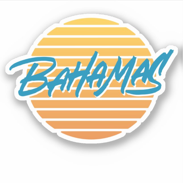 Bahamas Klistermärken (Framsida)