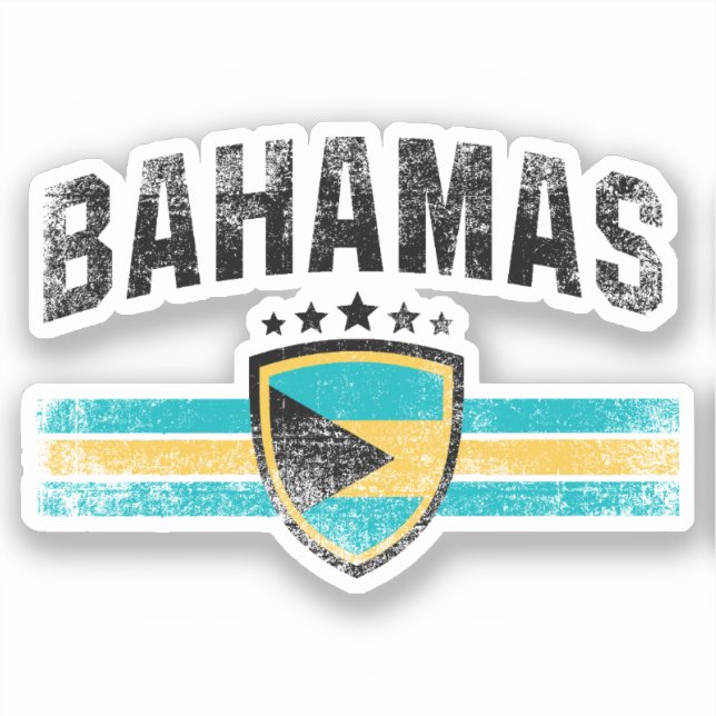 Bahamas Klistermärken (Framsida)
