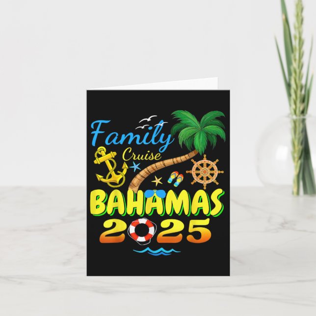 Bahamas-kryssning 2025 familj vänner gruppsemester kort (Framsida)