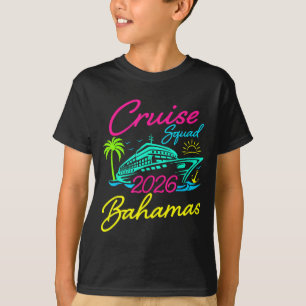 Bahamas kryssningsgäng 2026 familje semester match t shirt