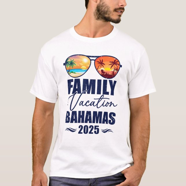 Bahamas Matching Family Vacation 2025 Skapar minne T Shirt (Framsida)