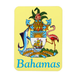 Bahamas med Jackande av Arm (Karibiska paradiset) Magnet
