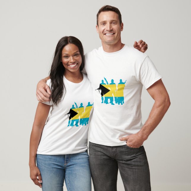 Bahamas militära enheter t shirt (Unisex)
