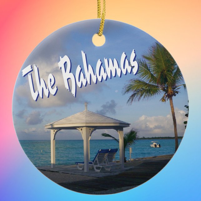 Bahamas minnesmärke julgransprydnad keramik (Skapare uppladdad)