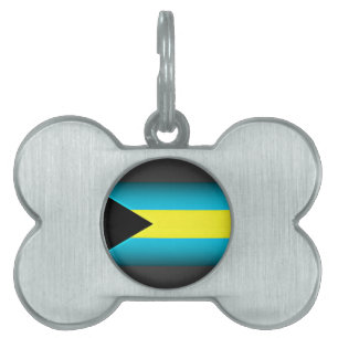 Bahamas Mörk Kant ID-bricka Husdjur