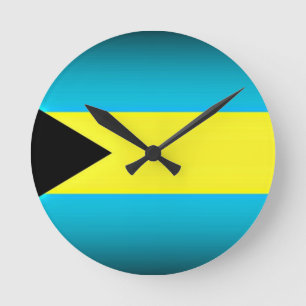 Bahamas Mörk Kant Rund Klocka