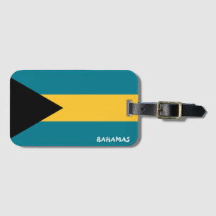 Bahamas National Flagga Patriotic Bagagebricka