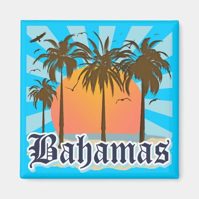 Bahamas-öarna Magnet (Framsidan)