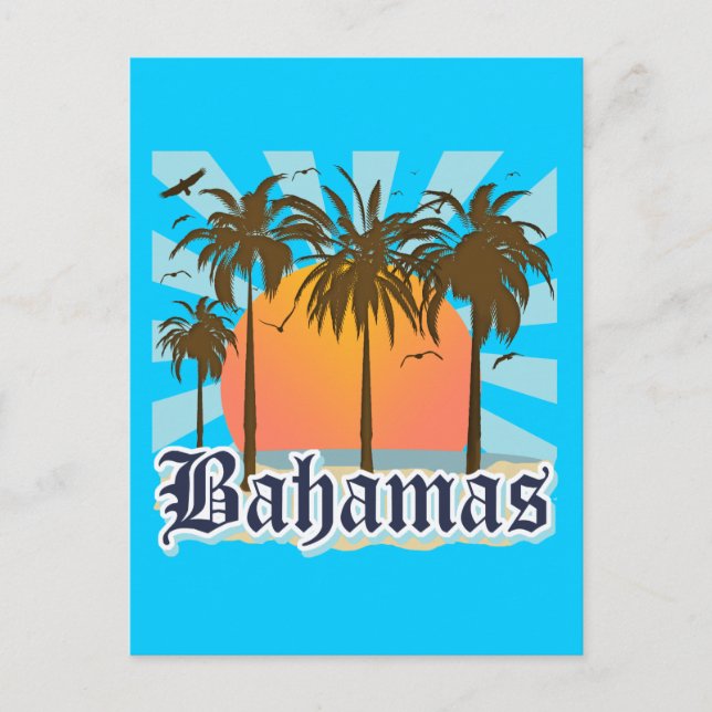 Bahamas-öarna Vykort (Framsida)