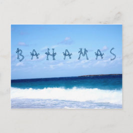 Bahamas och havet vykort