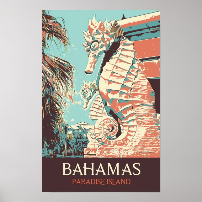Bahamas Paradise Island, Atlantis sprawling resort Poster (Framsidan)