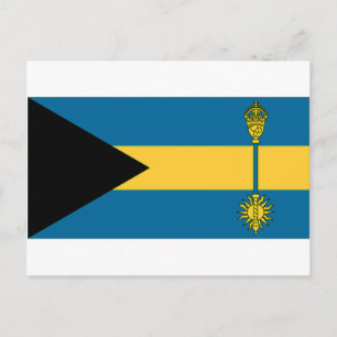 Bahamas premiärminister Flagga Vykort