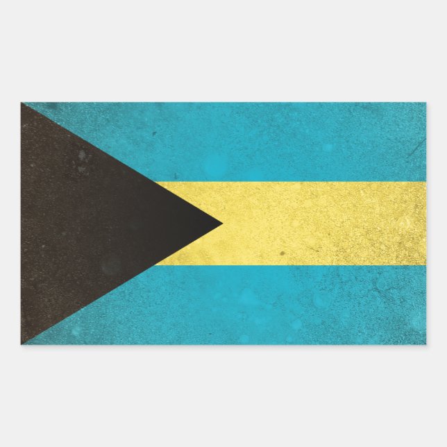 Bahamas Rektangulärt Klistermärke (Framsida)