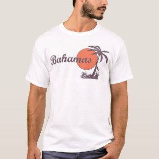 Bahamas Retro turist- handflatanutslagsplats Tröja