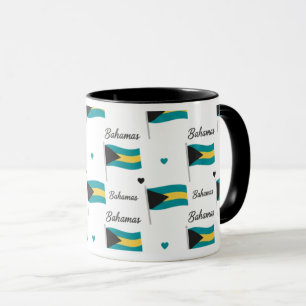 Bahamas Roots Mugg Karibisk Flagga