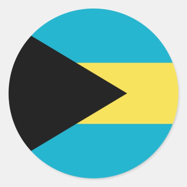 bahamas runt klistermärke (Framsida)