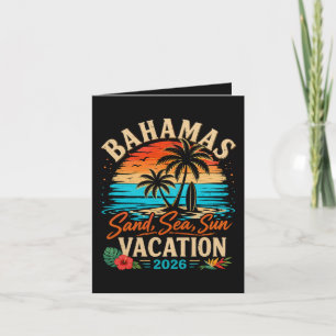 Bahamas Sand Hav Sol Semester 2026 Helgkort