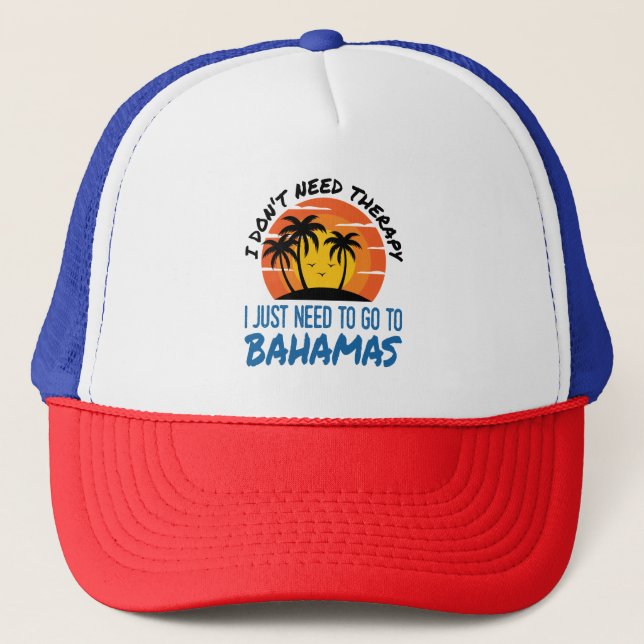 Bahamas Semester Tropisk Strand Semester Terapi Keps (Framsida)