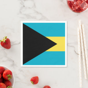 Bahamas servetter, fest, Bahamas flagga Pappersservett