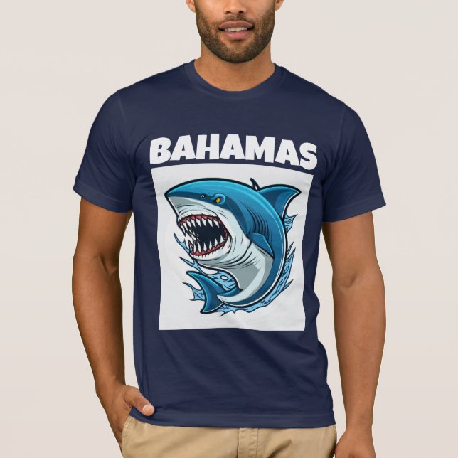 BAHAMAS SHARK FLORIDA T-SHIRTS T-SHIRT (Framsida)
