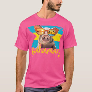 Bahamas Simmande Gris Karibiska Strandresor Sommar T Shirt