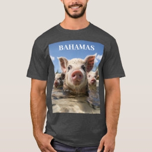 Bahamas Simmande Grisar - Exuma Grisstrand Äventyr T Shirt