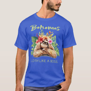 Bahamas Sloth som en Chef-vacation Souvenir Gift T Shirt