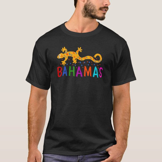 Bahamas souvenir för män kvinnor 4 t shirt (Framsida)