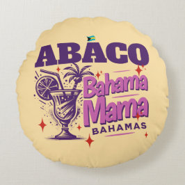 Bahamas Souvenir Gift: Abaco Bahamas Bahama Mamma Rund Kudde