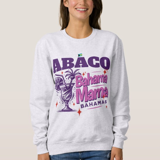 Bahamas Souvenir Gift: Abaco Bahamas Bahama Mamma T Shirt (Framsida)