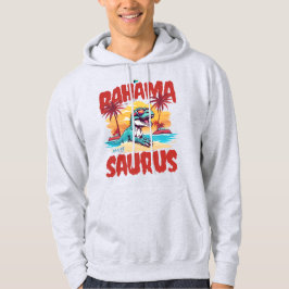 Bahamas Souvenir Gift: Abaco Bahamas Bahama Saurus Hoodie