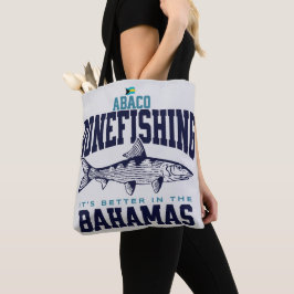 Bahamas Souvenir Gift: Abaco Bahamas Bonefishing Tygkasse