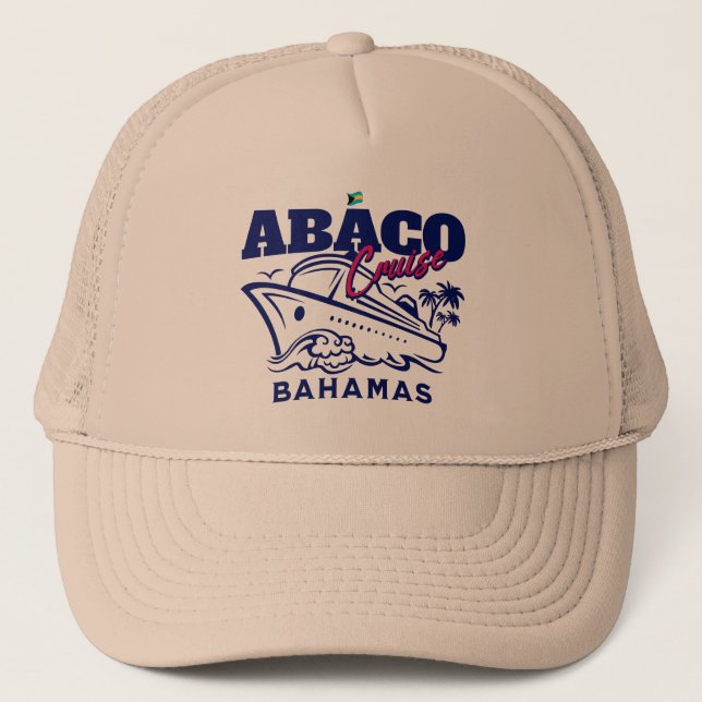 Bahamas Souvenir Gift: Abaco Bahamas Cruise Keps (Framsida)