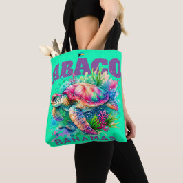 Bahamas Souvenir Gift: Abaco Bahamas Sea Turtle Tygkasse