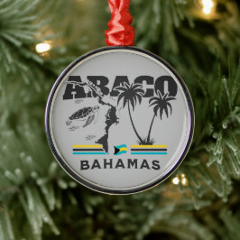 Bahamas Souvenir Gift: Abaco Bahamas Självständigh Julgransprydnad Metall