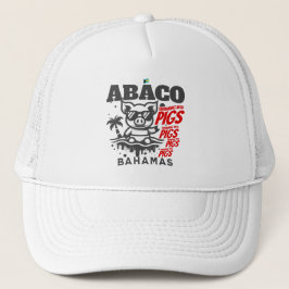Bahamas Souvenir Gift: Abaco Bahamas Swimming Gris Keps