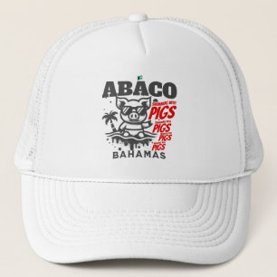 Bahamas Souvenir Gift: Abaco Bahamas Swimming Gris Keps