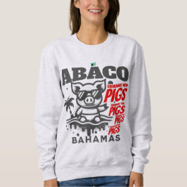 Bahamas Souvenir Gift: Abaco Bahamas Swimming Gris T Shirt