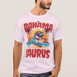 Bahamas Souvenir Gift: Bimini Bahama Saurus T-Rex T Shirt