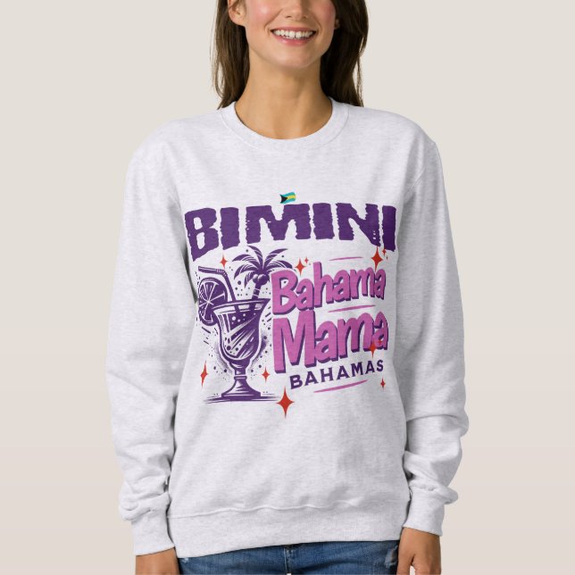 Bahamas Souvenir Gift: Bimini Bahamas Bahama Mamma T Shirt (Framsida)