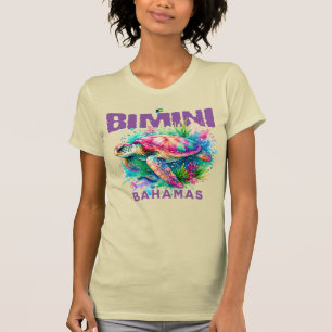 Bahamas Souvenir Gift: Bimini Bahamas Sea Turtle T Shirt