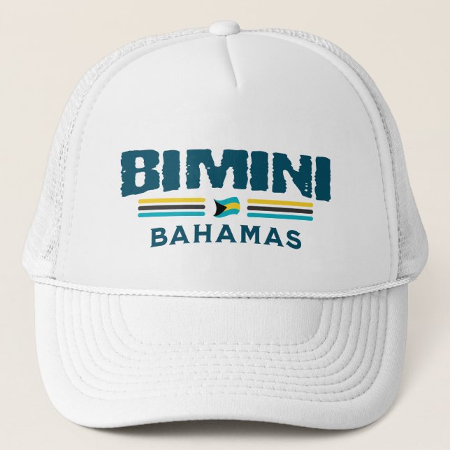 Bahamas Souvenir Gift: Bimini Bahamas Självständig Keps (Framsida)