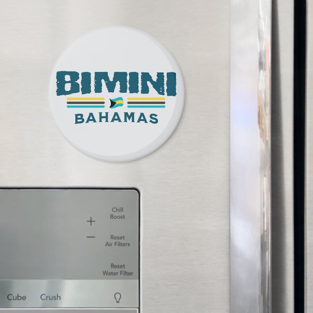 Bahamas Souvenir Gift: Bimini Bahamas Självständig Magnet (In Situ (Fridge))