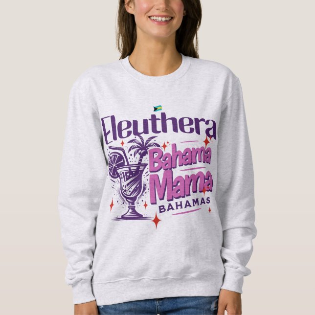 Bahamas Souvenir Gift: Eleuthera Bahama Mamma T Shirt (Framsida)