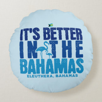 Bahamas Souvenir Gift: Eleuthera Bahamas Cruise Rund Kudde
