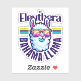 Bahamas Souvenir Gift: Eleuthera Bahamas Llama Klistermärken