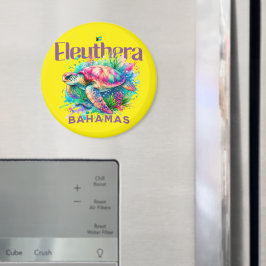 Bahamas Souvenir Gift: Eleuthera Bahamas Turtle Magnet