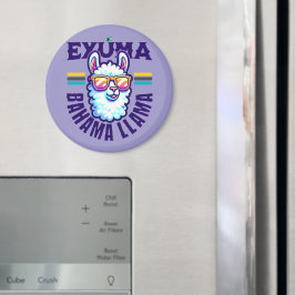 Bahamas Souvenir Gift: Exuma Bahamas Bahama Llama Magnet